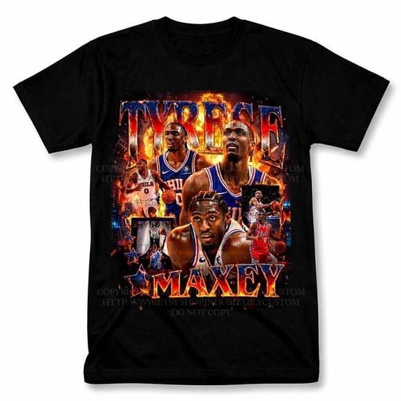 Other - Tyrese Maxey Philadelphia 76Ers Graphic T Shirt Basketball Fan Tee
